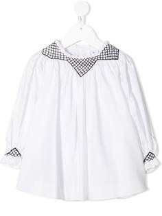 Violeta E Federico блузка со сборками на воротнике