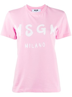MSGM футболка с логотипом