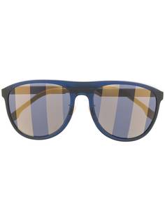 Fendi Eyewear солнцезащитные очки с затемненными линзами в полоску
