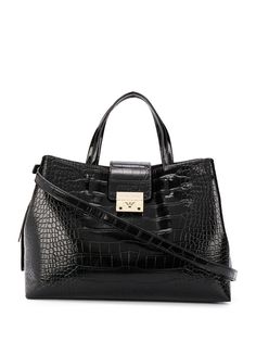 Emporio Armani сумка-тоут с тиснением под крокодила