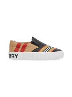 Burberry Kids слипоны в полоску Icon Stripe