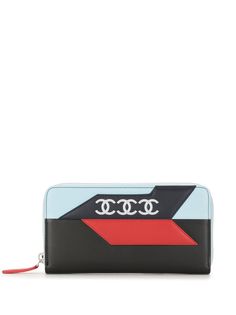 Chanel Pre-Owned кошелек 2016-го года с круговой молнией и логотипом CC