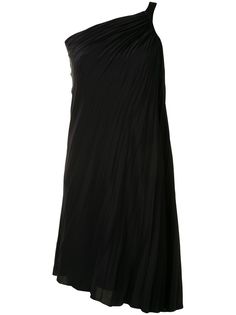 Christian Dior плиссированное платье на одно плечо