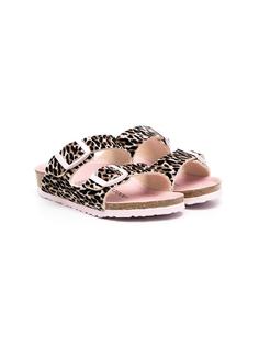 Birkenstock Kids сандалии Arizona с леопардовым принтом