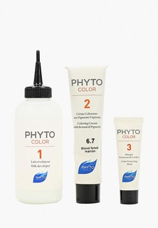 Краска для волос Phyto 6.7, ФИТОКОЛОР Темный шоколадный блонд