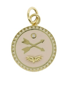 Foundrae колье Passion с медальоном из желтого золота с бриллиантами