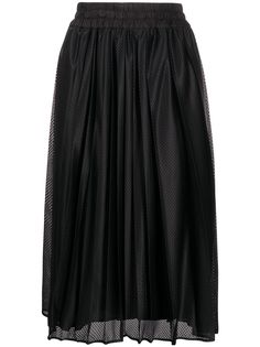Moncler плиссированная юбка с перфорацией