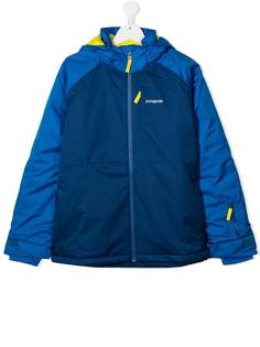 Patagonia Kids пуховик Snowshot в стиле колор-блок