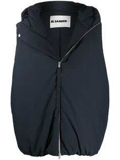 Jil Sander жилет оверсайз с капюшоном