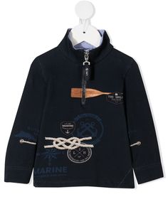 Lapin House толстовка на молнии с принтом