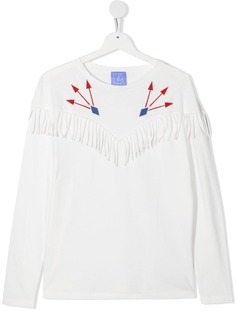 Stella Jean Kids толстовка с геометричной вышивкой
