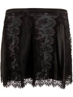 Dolce & Gabbana юбка мини А-силуэта с цветочным кружевом
