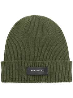 Givenchy шапка бини с нашивкой-логотипом