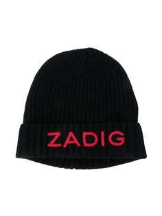 Zadig & Voltaire Kids шапка бини с логотипом