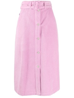 MSGM вельветовая юбка с поясом