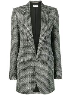 Saint Laurent блейзер в клетку