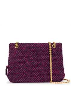 Chanel Pre-Owned твидовая сумка на плечо