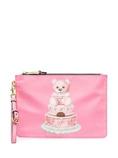 Moschino клатч Teddy Bear на молнии