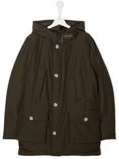 Woolrich Kids пуховик с капюшоном