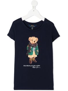 Ralph Lauren Kids футболка Scarf Bear с короткими рукавами