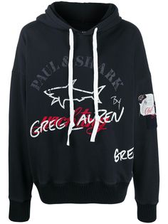 Greg Lauren X Paul & Shark толстовка с капюшоном и логотипом