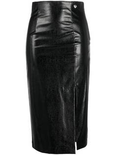 TWINSET юбка-карандаш со змеиным принтом