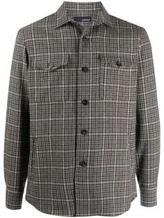 Lardini клетчатая куртка-рубашка на пуговицах