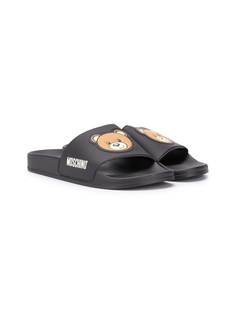 Moschino Kids шлепанцы Teddy
