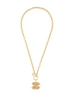 Chanel Pre-Owned цепочка на шею с подвеской-логотипом CC