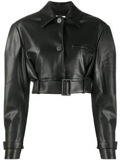 Brognano укороченная куртка-рубашка из искусственной кожи