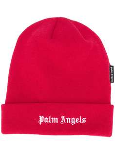 Palm Angels шапка бини с вышитым логотипом