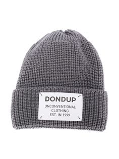 Dondup Kids шапка бини с нашивкой-логотипом