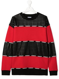 Burberry Kids толстовка с широкими полосками