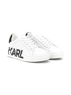 Karl Lagerfeld Kids кроссовки с логотипом