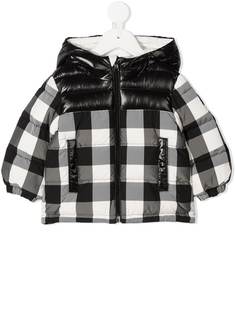 Moncler Enfant пуховик в клетку