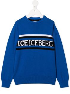 Iceberg Kids джемпер вязки интарсия с логотипом