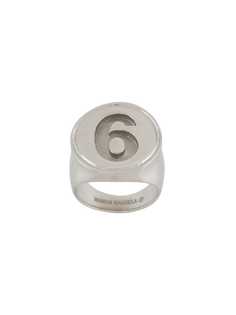 MM6 Maison Margiela кольцо с логотипом MM6