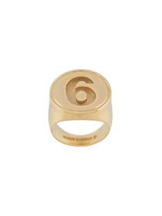 MM6 Maison Margiela кольцо с логотипом MM6