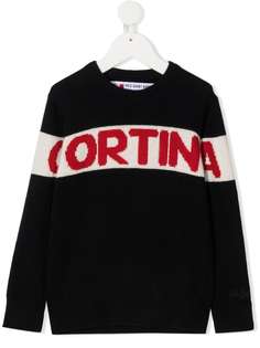 Mc2 Saint Barth Kids джемпер с логотипом вязки интарсия