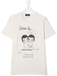 Dsquared2 Kids футболка с принтом Love Is...