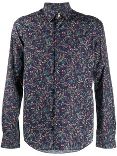 PAUL SMITH рубашка с цветочным принтом