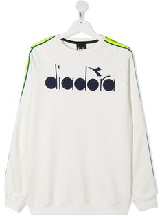 Diadora Junior толстовка с графичным принтом и круглым вырезом