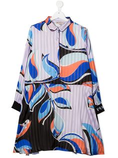 Emilio Pucci Junior платье-рубашка в полоску