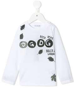 Dolce & Gabbana Kids футболка с логотипом