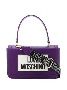 Love Moschino сумка-тоут с нашивкой-логотипом