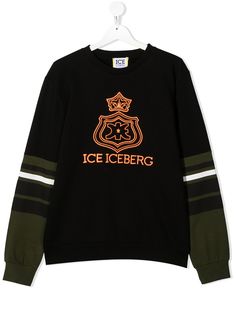 Iceberg Kids толстовка с длинными рукавами и логотипом