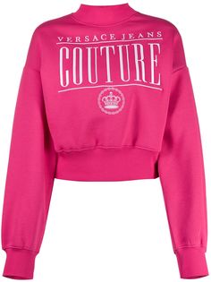 Versace Jeans Couture укороченная толстовка с логотипом