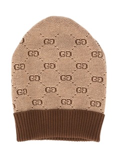 Gucci Kids трикотажная шапка с логотипом GG