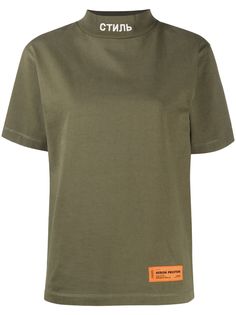 Heron Preston футболка с воротником-стойкой