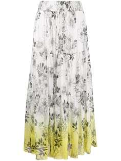 Ermanno Ermanno юбка с цветочным принтом и эффектом омбре